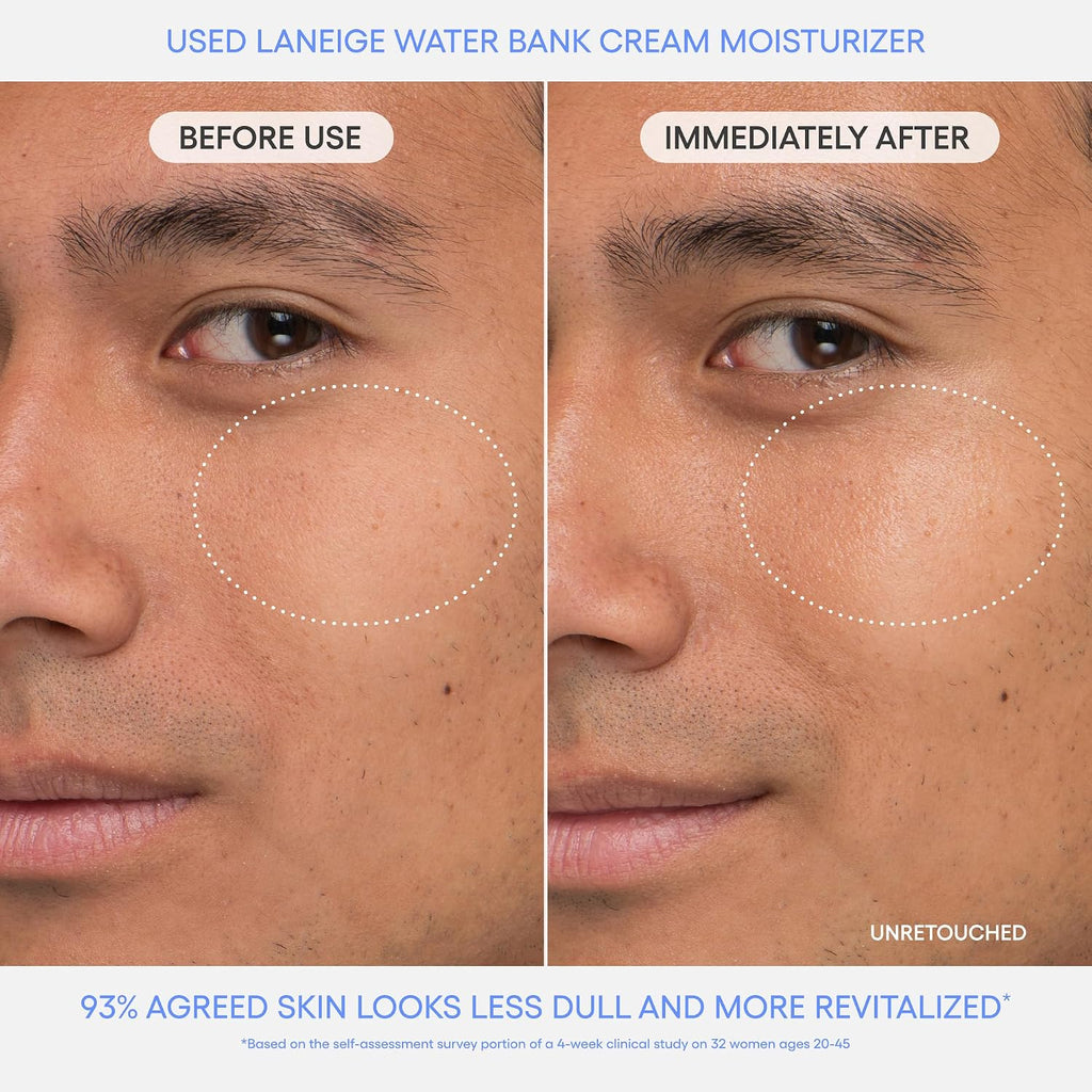 Laneige Water Bank Blue Hyaluronic Cream - Hydrating Face Moisturizer for All Skin Types
