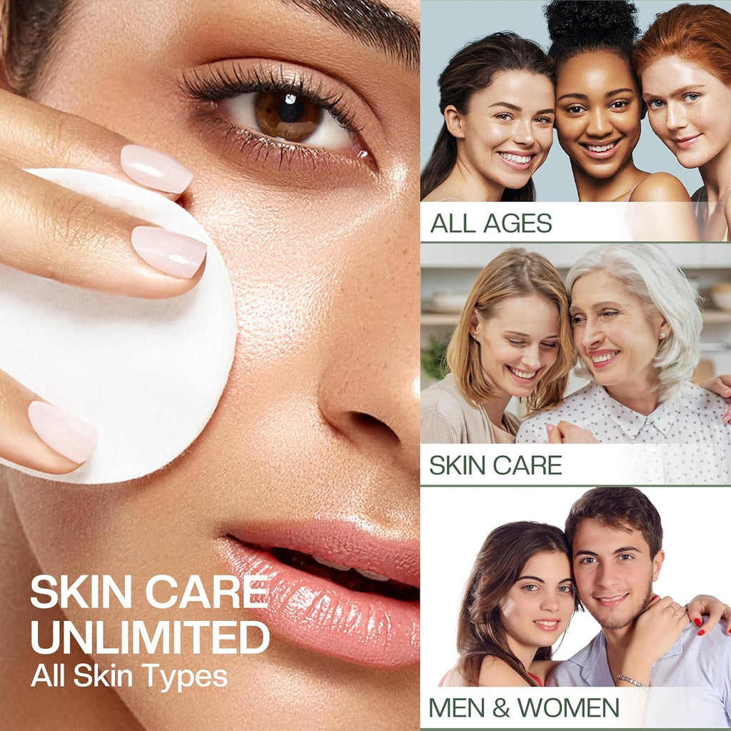 Jtopyrt 20% Glycolic Acid Pads - Dual-Sided Exfoliating Face Peels for Acne & Fine Lines, 60 Count