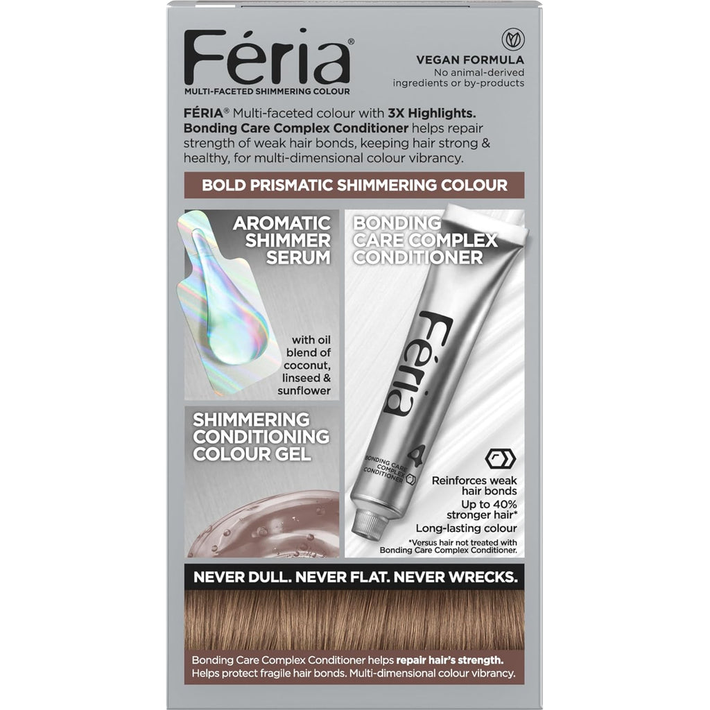 L'Oreal Paris Feria Permanent Hair Color B61 Downtown Brown - Hi-Lift Cool Brown