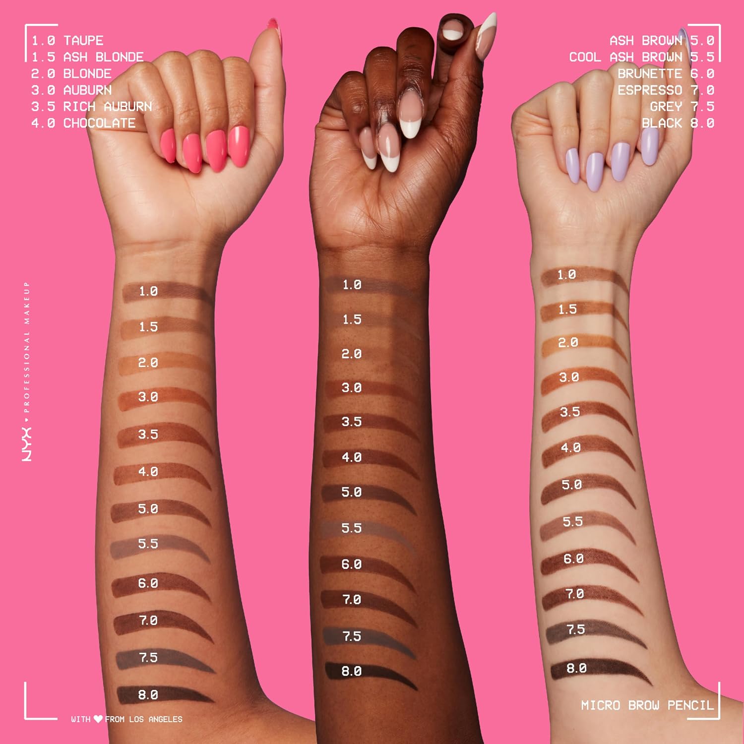 NYX Micro Brow Pencil - Precise Eyebrow Filler for Sparse Brows | Vegan & Waterproof
