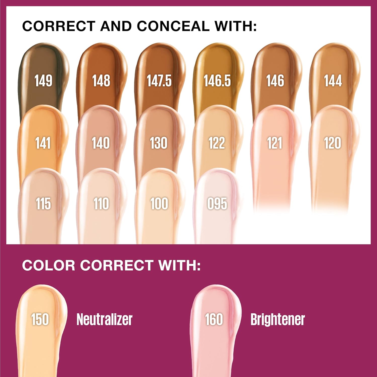 Maybelline Instant Age Rewind Concealer for Dark Circles & Anti-Aging - Full Coverage with SPF 33 in a Tube