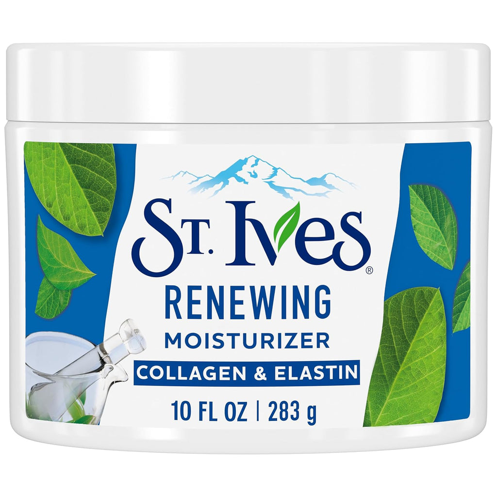 St. Ives Collagen Elastin Face Moisturizer for Dry Skin - Paraben-Free Daily Cream, 10 oz