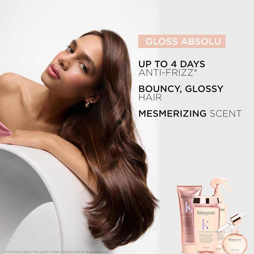 KÉRASTASE Gloss Absolu High-Shine Anti-Frizz Shampoo - Hydrates Cuticles for Ultimate Shine & Up to 4 Days Frizz-Free