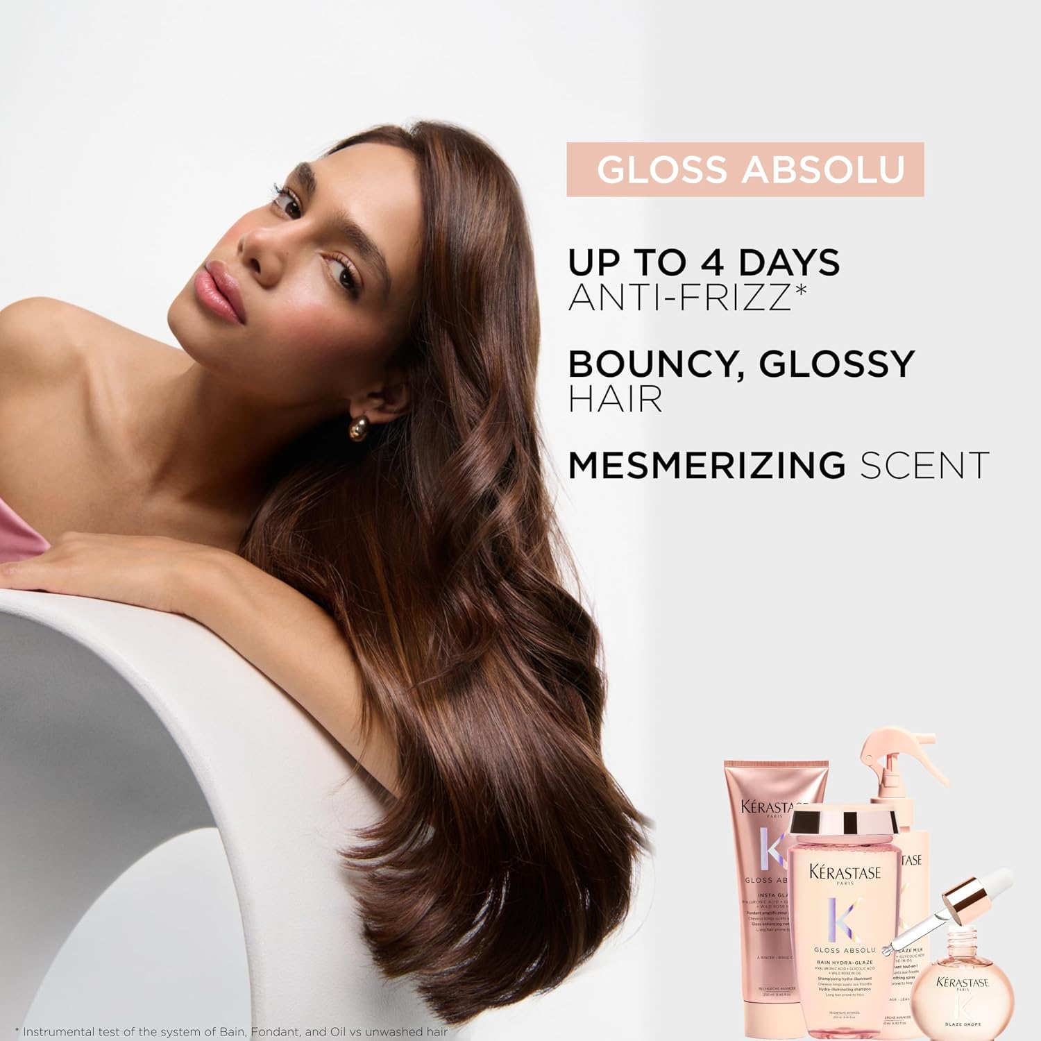 KÉRASTASE Gloss Absolu High-Shine Anti-Frizz Shampoo - Hydrates Cuticles for Ultimate Shine & Up to 4 Days Frizz-Free