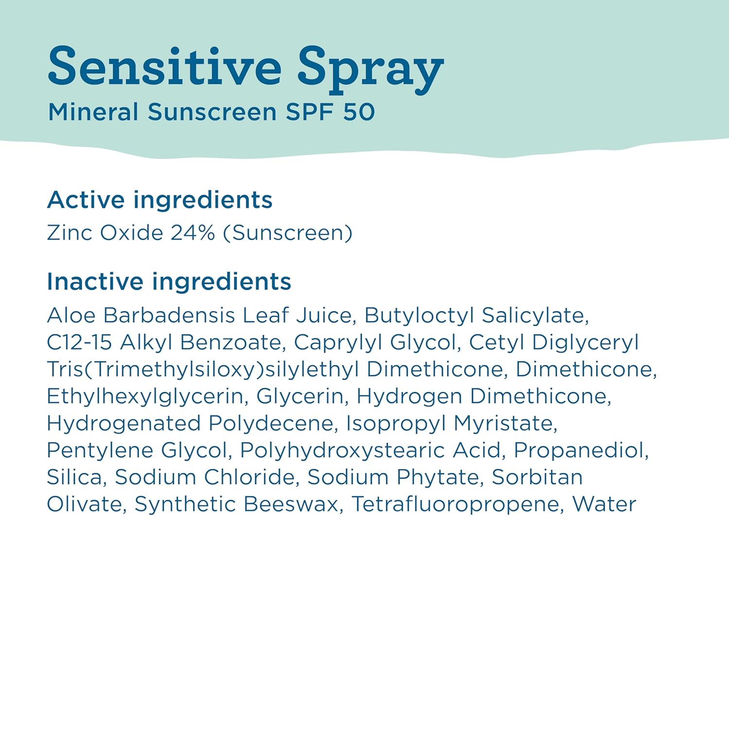 Blue Lizard Sensitive Mineral SPF 50 Spray - Dermatologist-Recommended Zinc Oxide Sunscreen for Sensitive Skin, 5 oz
