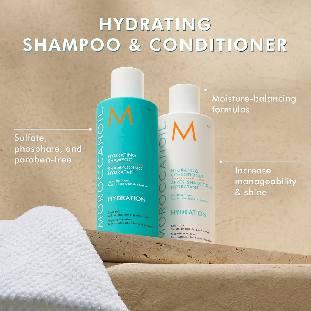 Moroccanoil Hydrating Shampoo for Dry Hair - Gentle Cleansing with Argan Oil & Red Algae