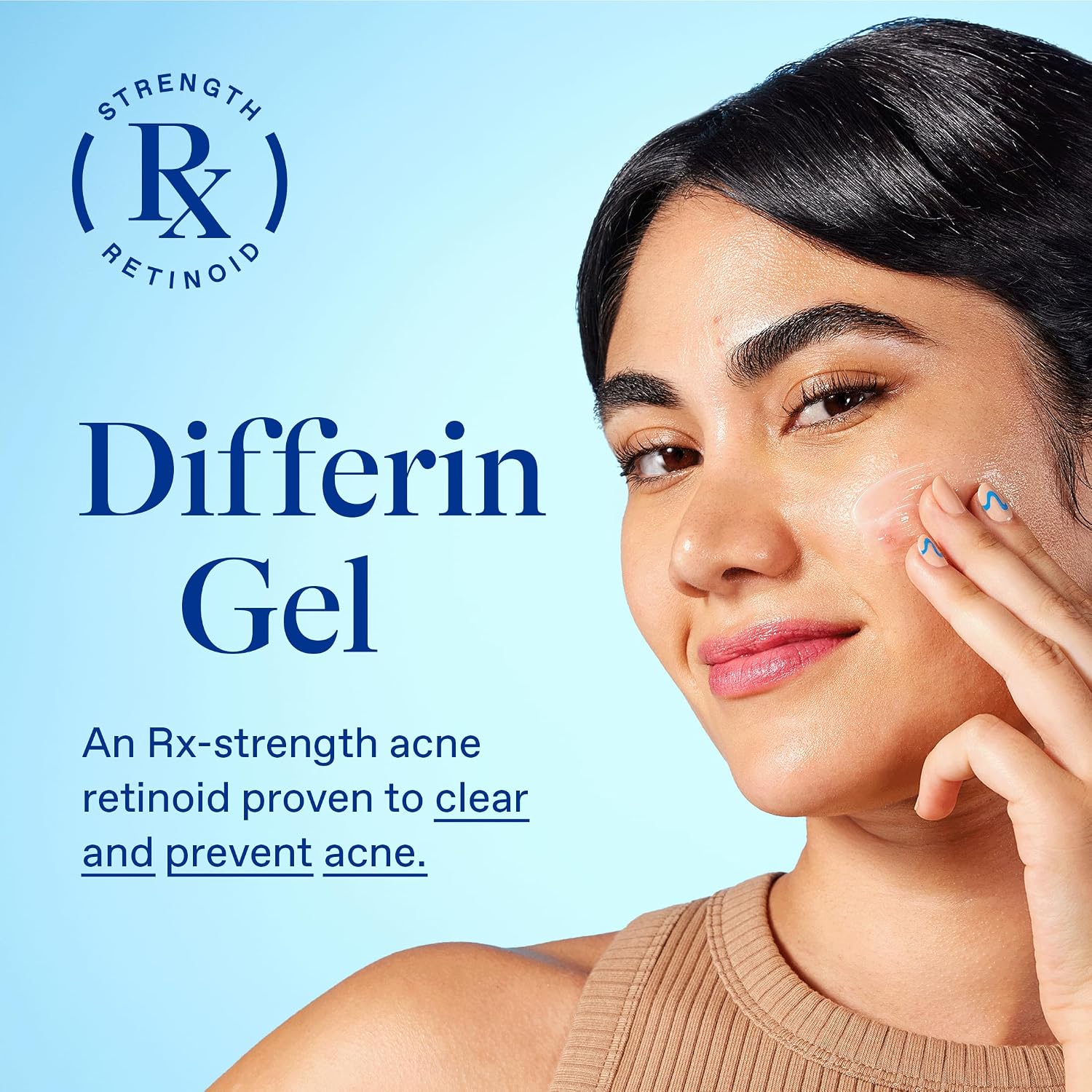 Differin Acne Treatment Gel - 0.1% Retinoid for Clear Skin, 45g Pump