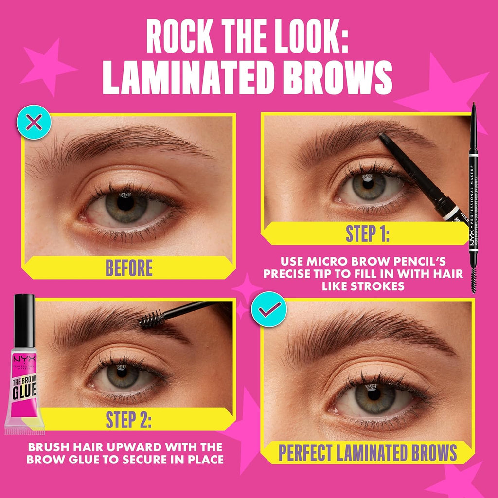 NYX Micro Brow Pencil - Precise Eyebrow Filler for Sparse Brows | Vegan & Waterproof