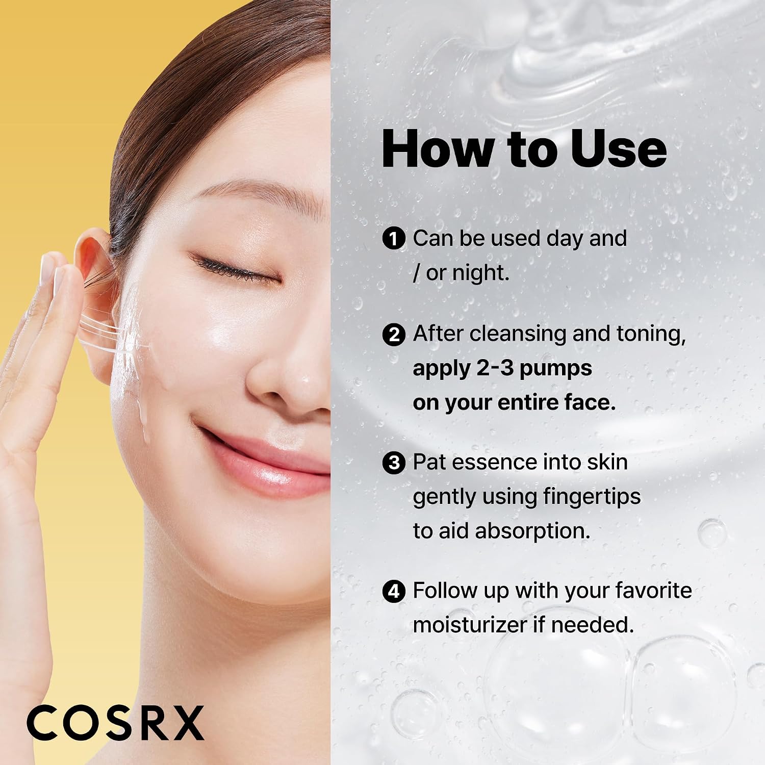 COSRX Snail Mucin 96% Repairing Serum - Hydrating Face Essence for Dryness & Fine Lines, 100ml