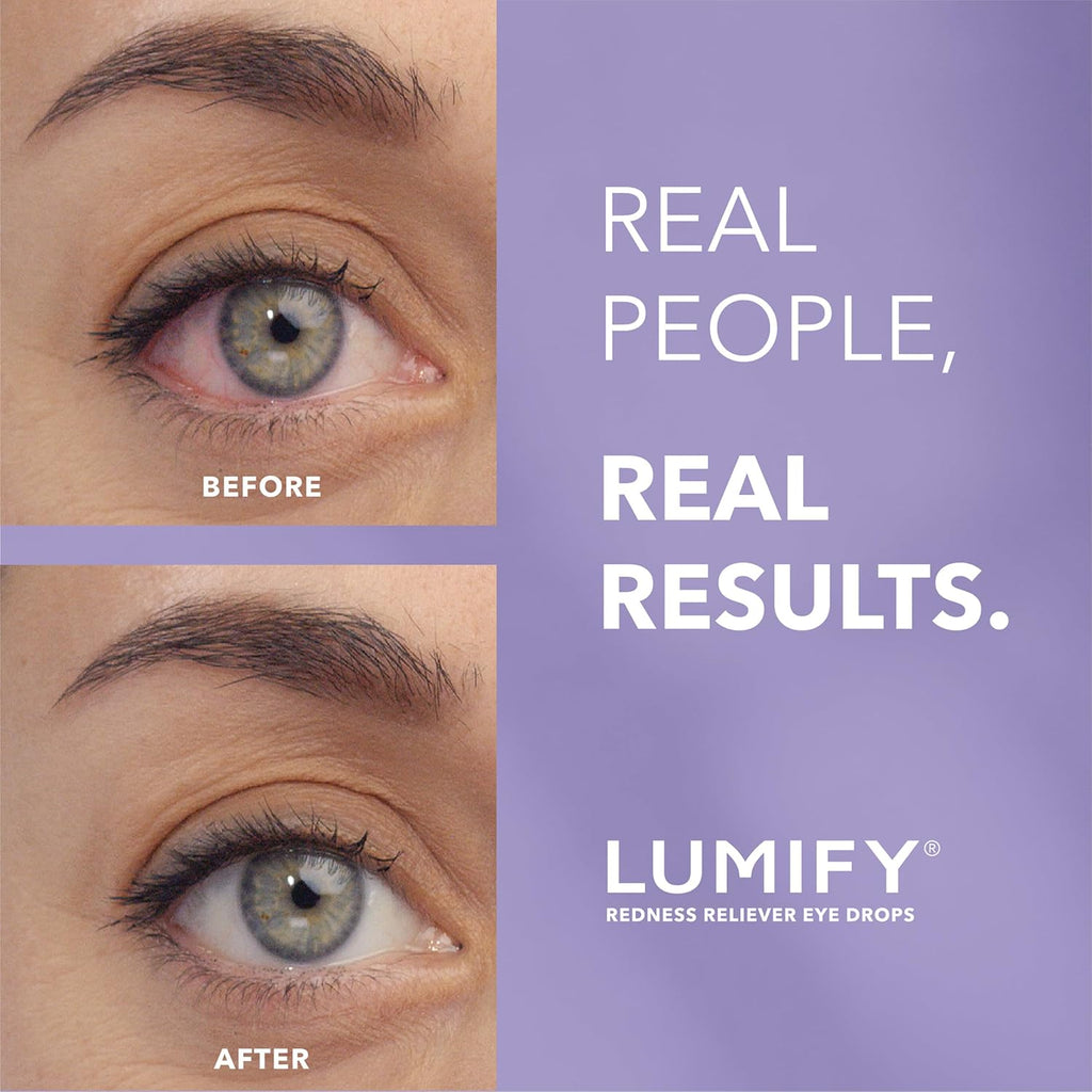 LUMIFY Redness Relief Eye Drops - Works in 60 Seconds & Lasts Up to 8 Hours