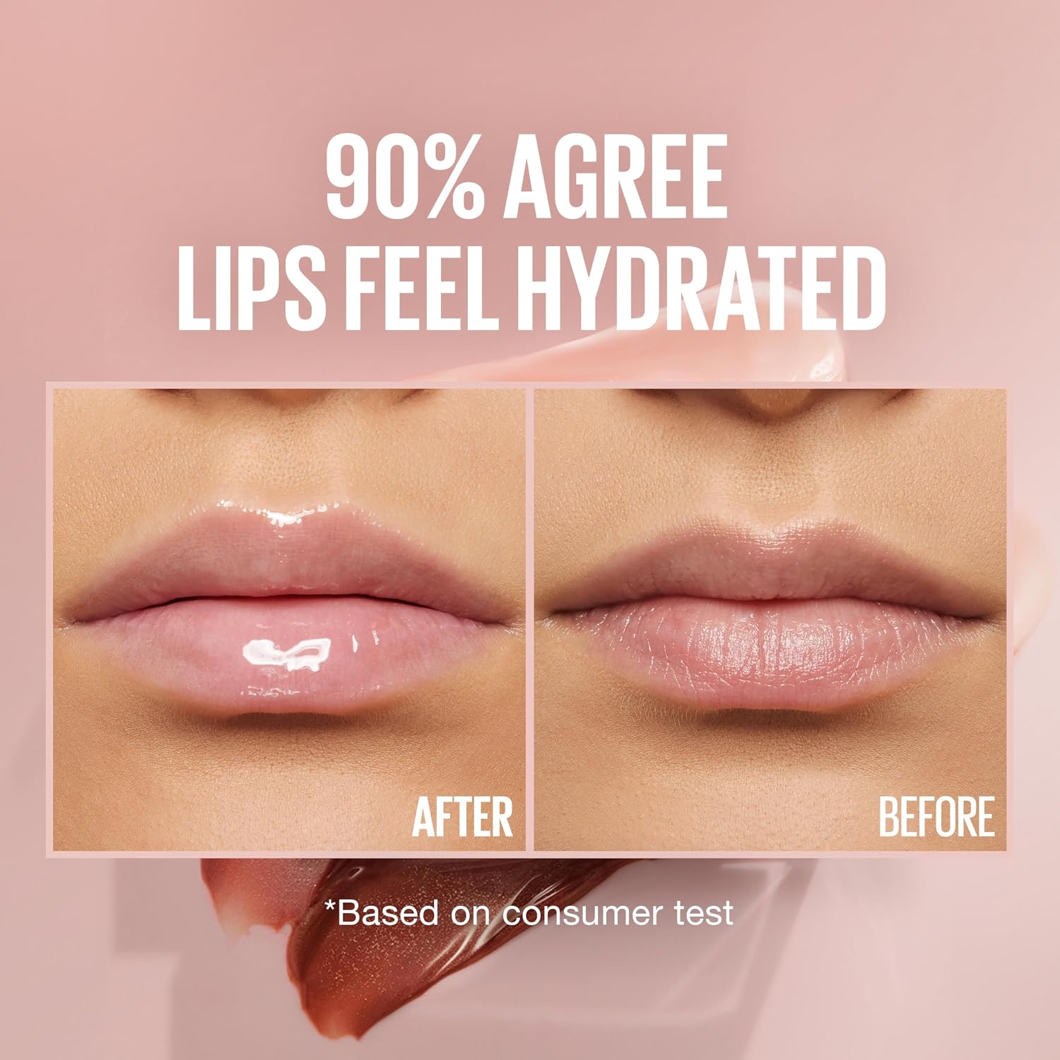 Hydrating Plumping Lip Gloss with Hyaluronic Acid - Maybelline Lifter Gloss Ice Pink Neutral 0.18 oz
