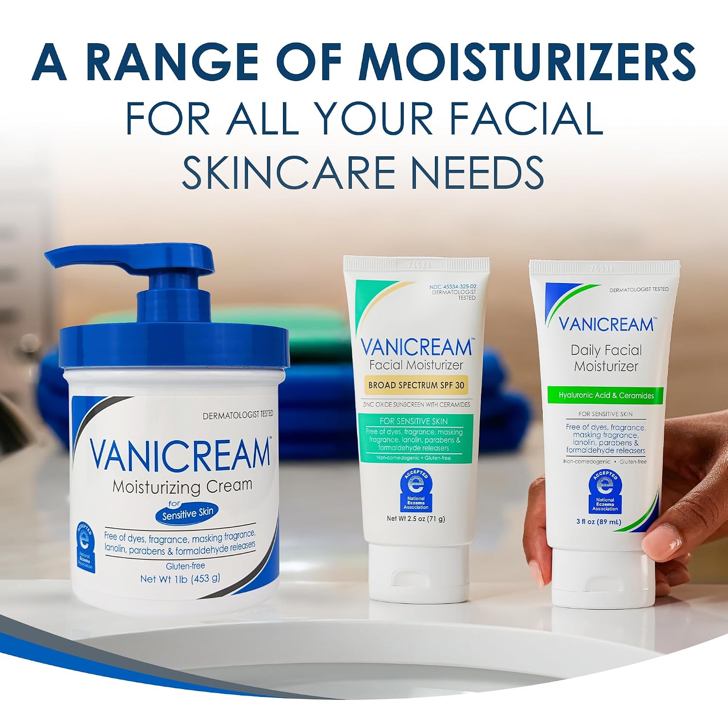 Vanicream Sensitive Skin Facial Moisturizer Broad Spectrum SPF 30 (2.5 fl oz)