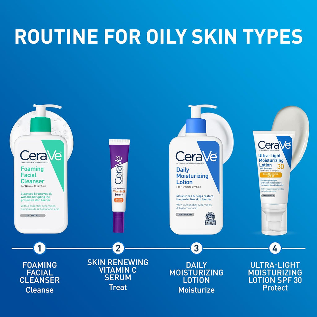 CeraVe Daily Moisturizing Lotion for Dry Skin - Hydrating Body & Face Cream with Ceramides, Fragrance Free, 19 Ounce