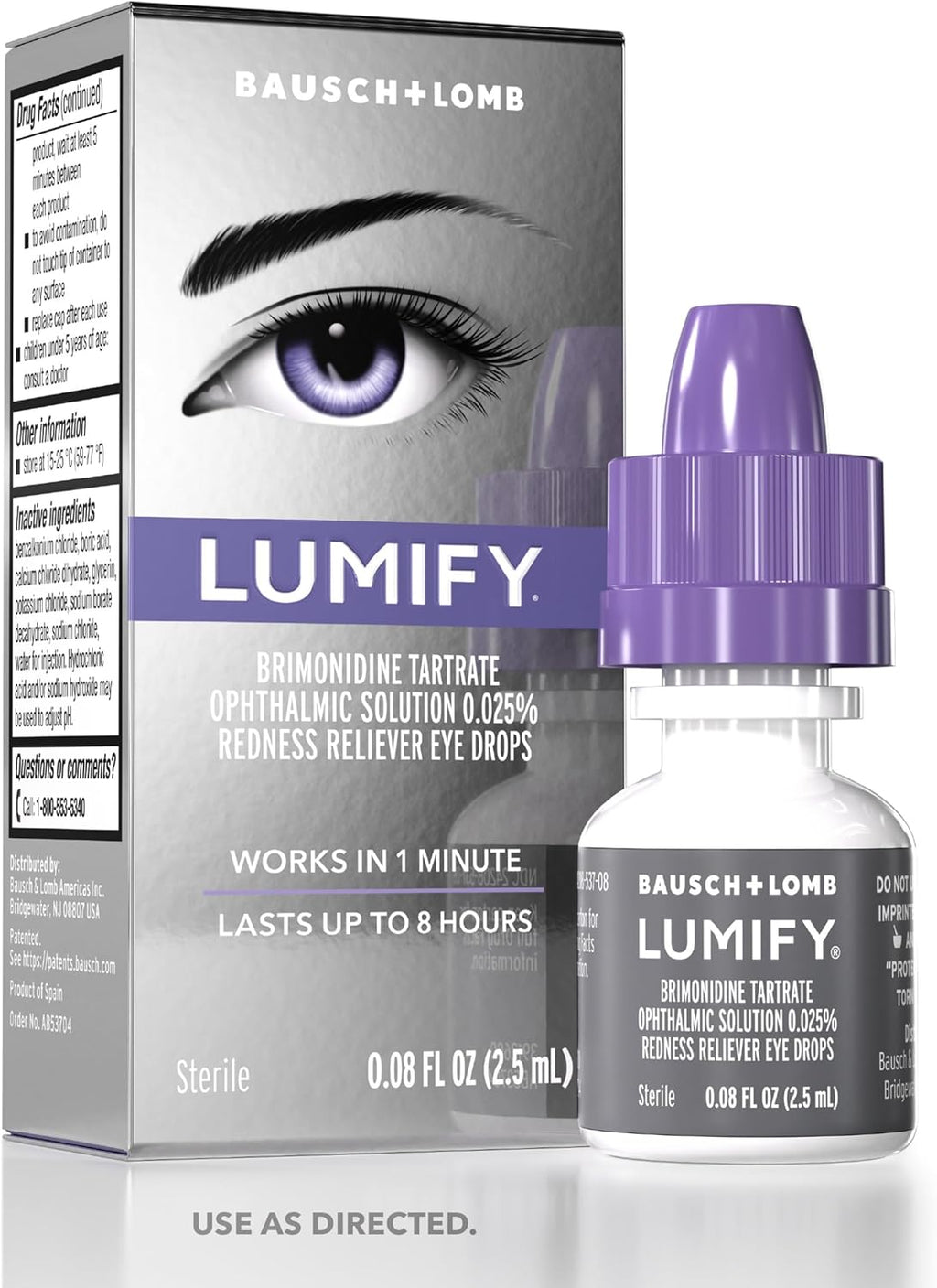 LUMIFY Redness Relief Eye Drops - Works in 60 Seconds & Lasts Up to 8 Hours