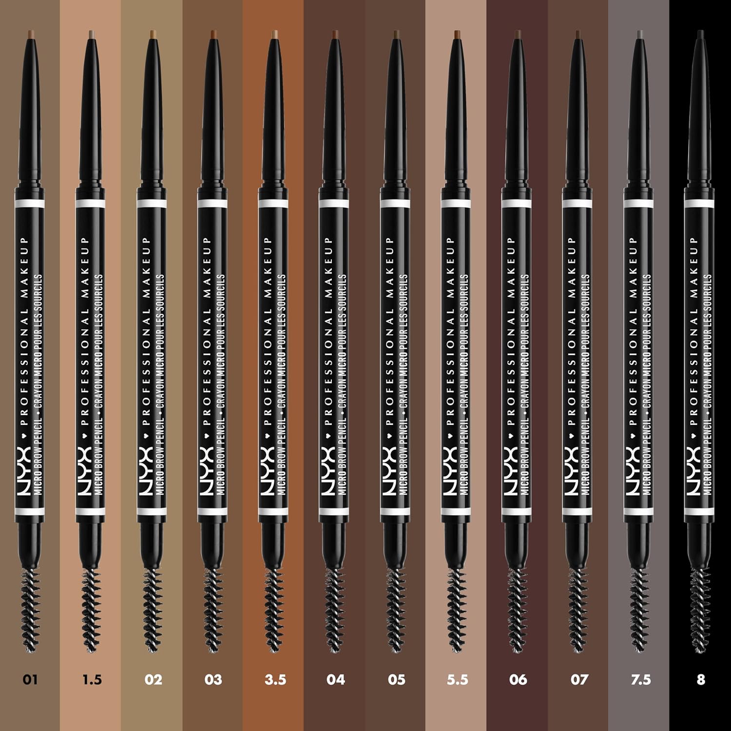 NYX Micro Brow Pencil - Precise Eyebrow Filler for Sparse Brows | Vegan & Waterproof