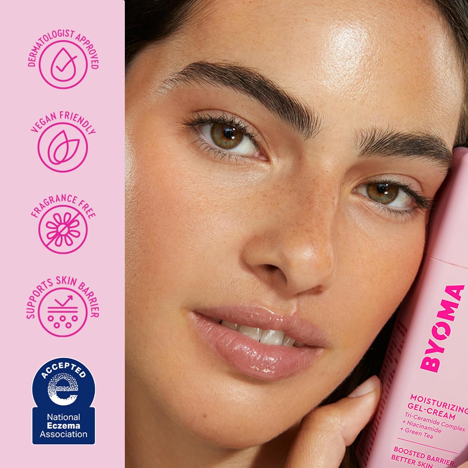 BYOMA Barrier Repair Face Cream - Niacinamide & Green Tea Hydrating Gel for Dry Skin, Oil-Free, Alcohol-Free (1.69 fl oz)