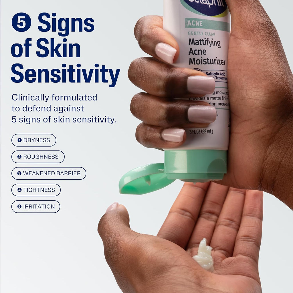 Cetaphil Gentle Acne Moisturizer with 0.5% Salicylic Acid for Sensitive Skin, 3oz