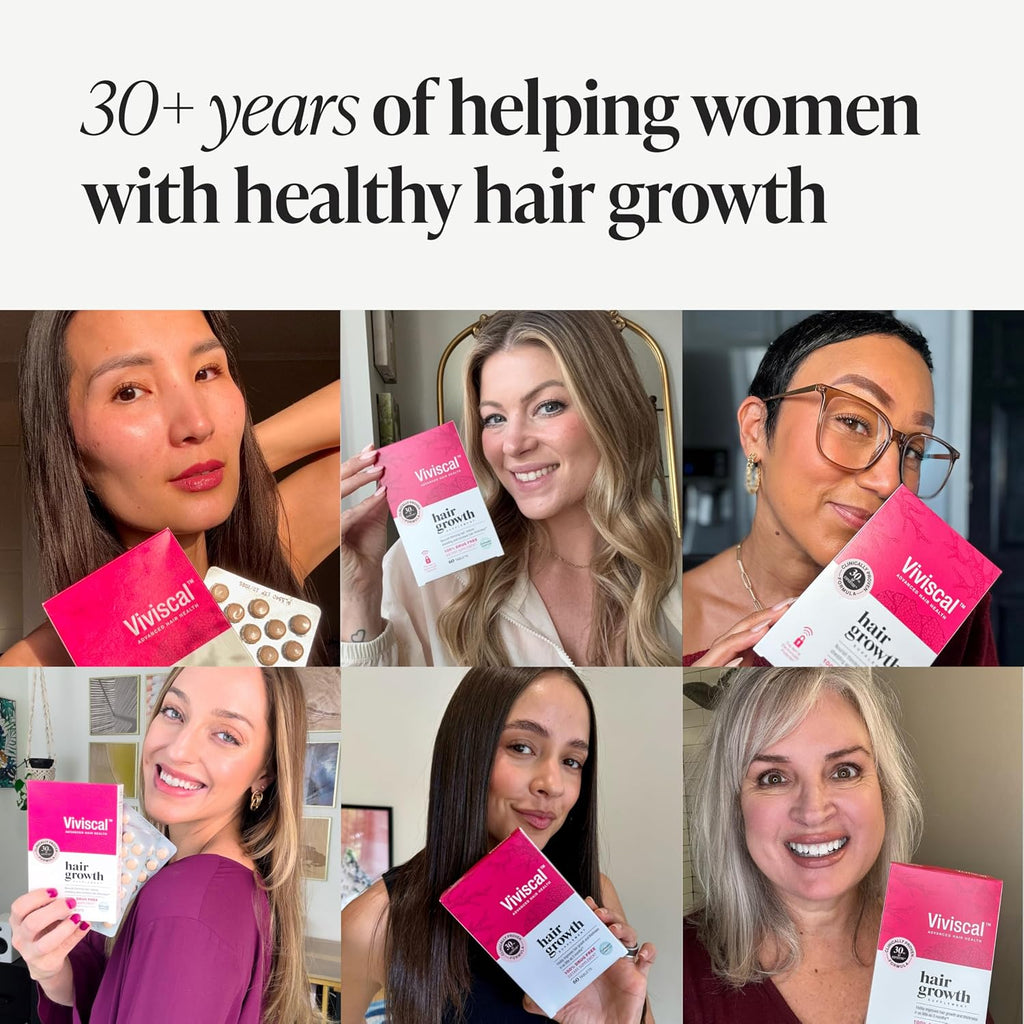 Viviscal Hair Growth Supplements for Women - Proprietary Collagen Complex, 60 Tablets