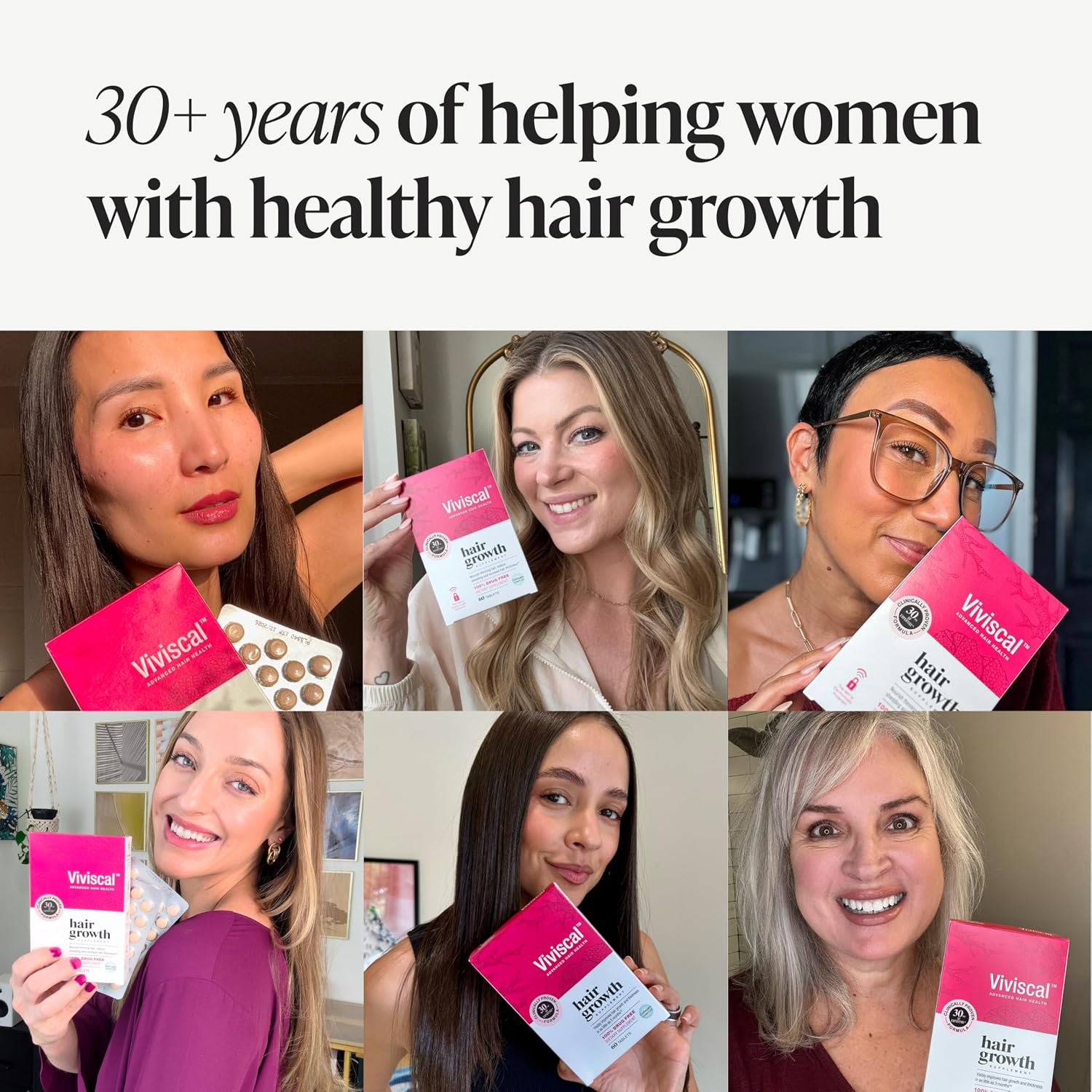 Viviscal Hair Growth Supplements for Women - Proprietary Collagen Complex, 60 Tablets