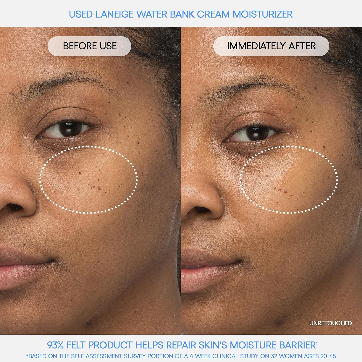 Laneige Water Bank Blue Hyaluronic Cream - Hydrating Face Moisturizer for All Skin Types