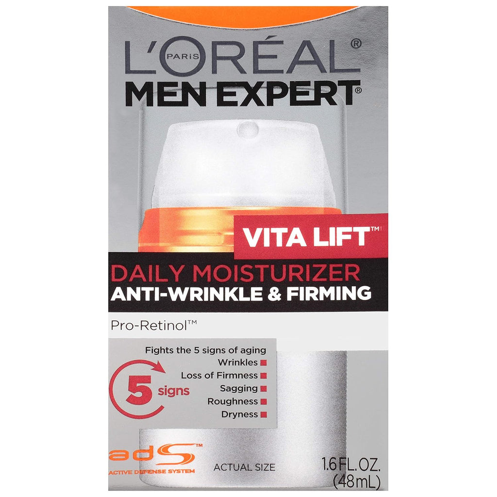 L'Oreal Paris Men Expert Vitalift Anti-Wrinkle Moisturizer with Pro-Retinol & SPF 15 - Travel Size
