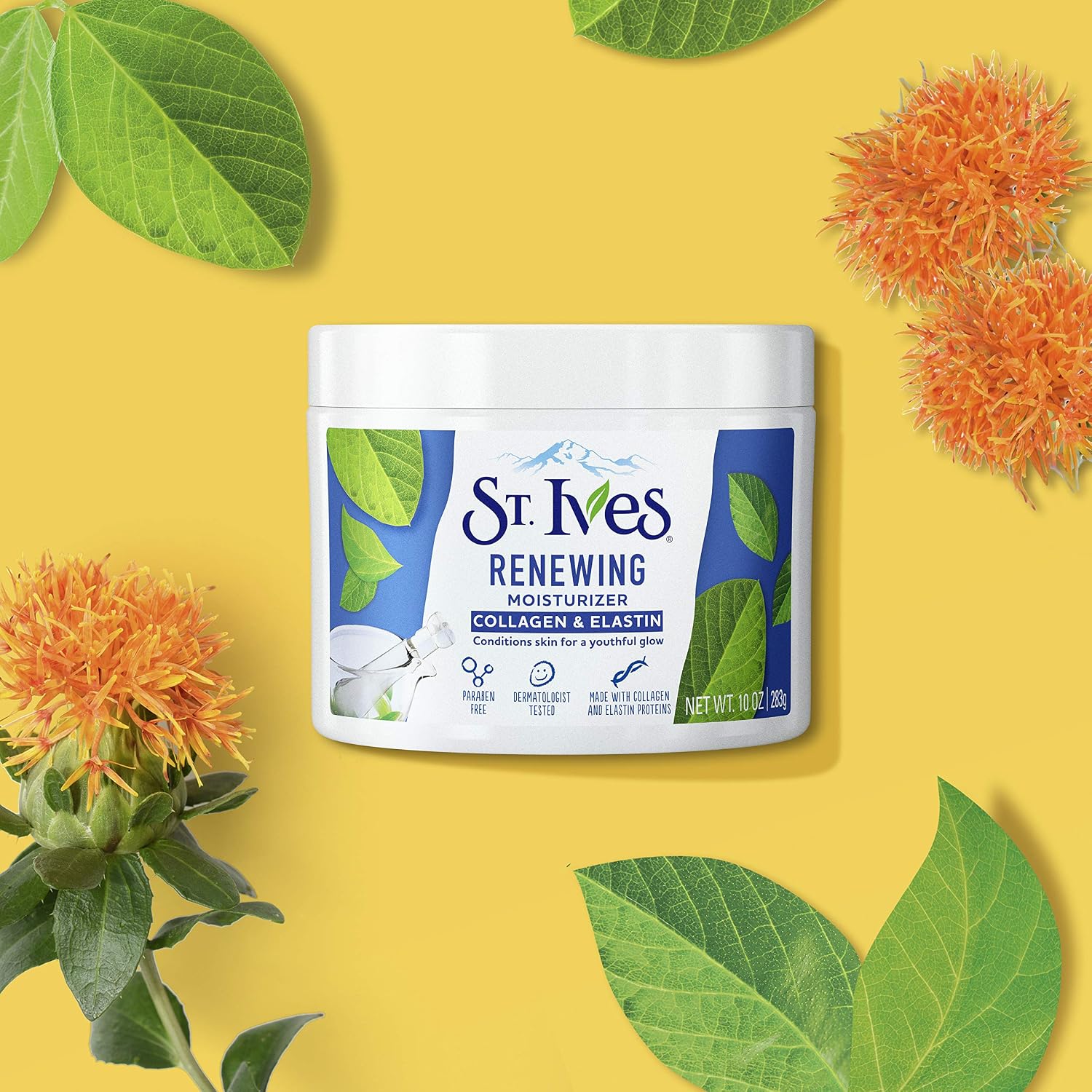 St. Ives Collagen Elastin Face Moisturizer for Dry Skin - Paraben-Free Daily Cream, 10 oz