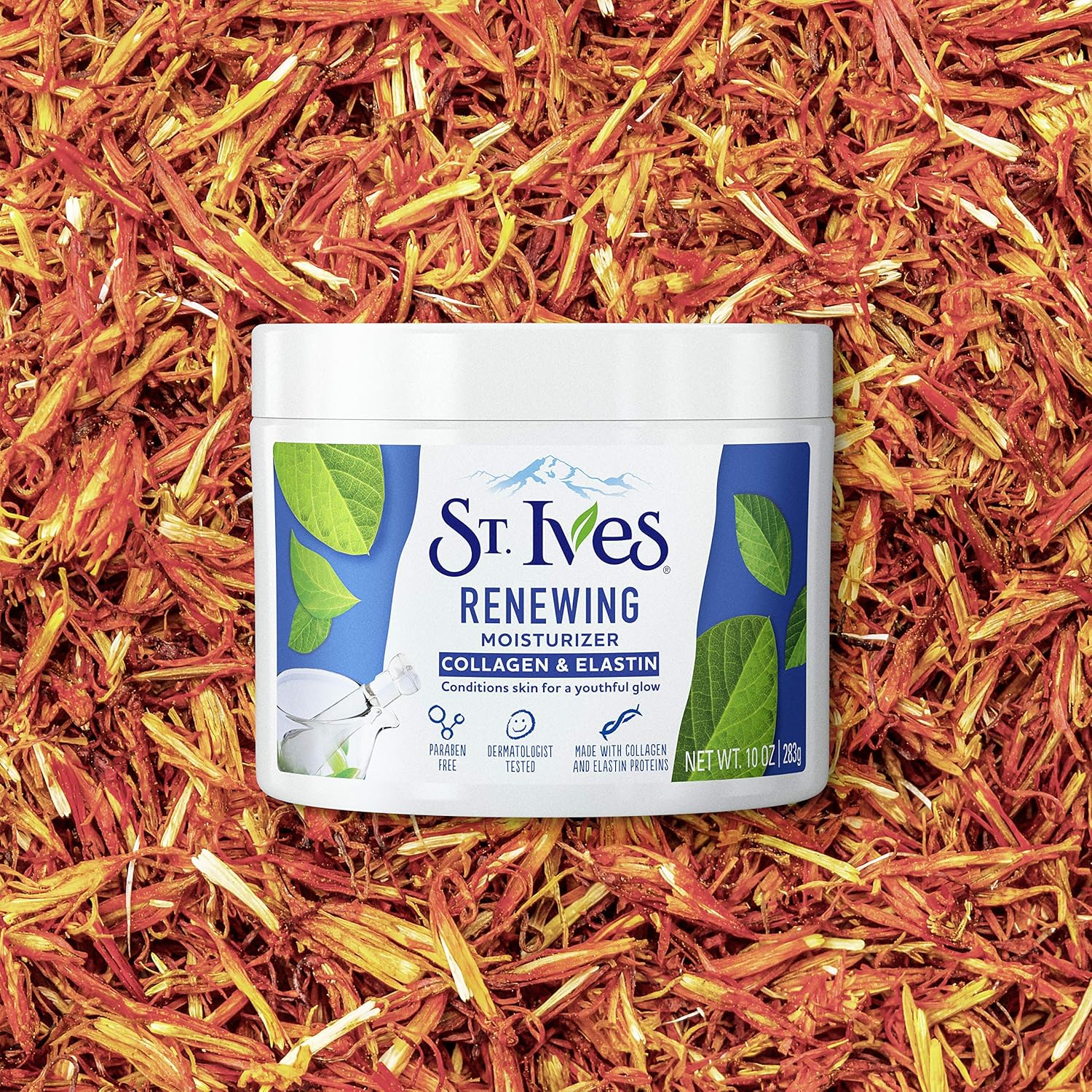 St. Ives Collagen Elastin Face Moisturizer for Dry Skin - Paraben-Free Daily Cream, 10 oz